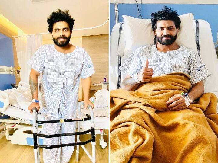 Ravindra Jadeja Knee Surgery Successful Team India All Rounder Post Photo on Instagram Will Start My Rehab Soon Ravindra Jadeja Surgery: நாயகன் மீண்டும் வர்றான்..! ஆல் ரவுண்டர் ஜடேஜாவிற்கு அறுவை சிகிச்சை 