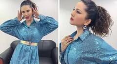 Sunny Leone: ਸੰਨੀ ਲਿਓਨ ਨੇ ਨੀਲੇ ਚਮਕੀਲੇ ਸ਼ਾਰਟ ਡਰੈੱਸ 'ਚ ਮਚਾਈ ਤਬਾਹੀ, ਦੇਖੋ ਕਿਲਰ ਲੁੱਕ
