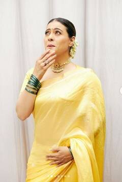Kajol ਦੀ ਇਸ ਅਦਾ 'ਤੇ ਅਜੈ ਦੇਵਗਨ ਤਾਂ ਕੀ ਤੁਸੀਂ ਵੀ ਹੋ ਜਾਓਗੇ ਫਿਦਾ, ਪੀਲੀ ਸਾੜੀ 'ਚ ਨਜ਼ਰ ਆਈ ਖੂਬਸੂਰਤੀ