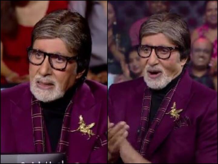 KBC 14: निखत जरीन ने अमिताभ बच्चन को कुछ यूं सिखाई हैदराबादी, शाहरुख खान के गाने पर जमकर थिरके बिग बी Kaun Banega Crorepati 14 Amitabh Bachchan learn Hyderabadi Language and dance with Nikhat Zareen Mirabai Chanu KBC 14: निखत जरीन ने अमिताभ बच्चन को कुछ यूं सिखाई हैदराबादी, शाहरुख खान के गाने पर जमकर थिरके बिग बी