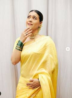 Kajol ਦੀ ਇਸ ਅਦਾ 'ਤੇ ਅਜੈ ਦੇਵਗਨ ਤਾਂ ਕੀ ਤੁਸੀਂ ਵੀ ਹੋ ਜਾਓਗੇ ਫਿਦਾ, ਪੀਲੀ ਸਾੜੀ 'ਚ ਨਜ਼ਰ ਆਈ ਖੂਬਸੂਰਤੀ