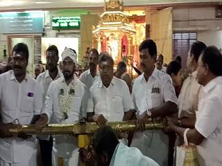 அரசின் புதுமைப்பெண் திட்டத்தை  வரவேற்கிறேன் - பழனியில் ரவீந்திரநாத் எம்பி  பேட்டி