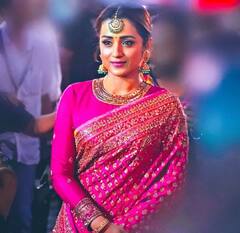 Trisha Pics PS-1 Audio Launch: பொன்னியின் செல்வன் இசை வெளியீட்டு விழா பிங்க் புடவையில் வந்த த்ரிஷா!