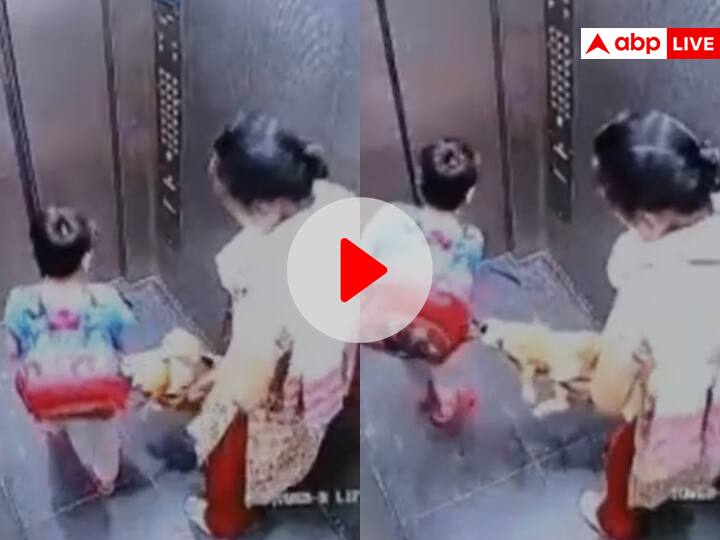 Watch Ghaziabad Nandgram police station Rajnagar Extension Charms Care Society Viral Video of Dog bites child in lift Watch: लिफ्ट में बच्चे को कुत्ते ने काटा, दर्द से कराहने लगा मासूम, बेफिक्र होकर निकल गई महिला