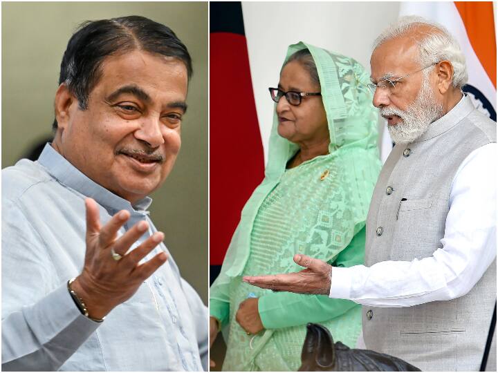 PM Modi praises Nitin Gadkari in front of Bangladesh PM Sheikh Hasina '...और ज़िंदादिल इंसान भी हैं', जब बांग्लादेश की पीएम शेख हसीना के सामने प्रधानमंत्री मोदी ने की नितिन गडकरी की तारीफ