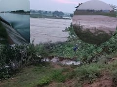 సాగర్‌ ఎడమ కాలువకు గండి- వెయ్యి ఎకరాల్లో పొలాలు మునక