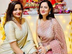 गणपति बप्पा की भक्ति में डूबीं भोजपुरी एक्ट्रेस Monalisa ने शेयर की तस्वीरें, गोल्डन साड़ी में लगीं बेहद खूबसूरत