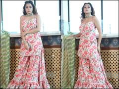 टीवी एक्ट्रेस टीना दत्ता ने पहना बेहद महंगा लहरिया शरारा, कीमत जानकर दंग रह जाएंगे आप