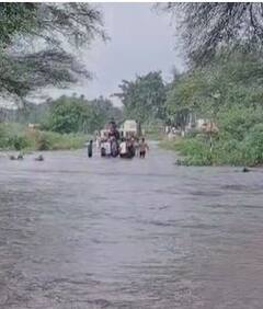 बारामतीच्या पश्चिम भागात ढगफुटी सदृश पाऊस