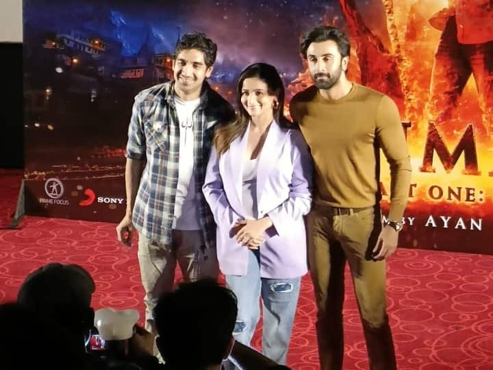 Alia Bhatt, Ranbir Kapoor and Ayan Mukerji are in Delhi for the last leg of promotions for their upcoming film 'Brahmastra'. Take a look