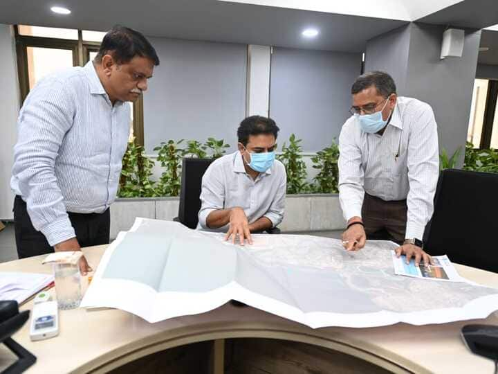 Telangana Minister KT Rama Rao Reviews Developmental Works In Hyderabad Telangana Minister KT Rama Rao Reviews Developmental Works In Hyderabad