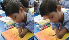 Watch: ਬਿਨਾਂ ਹੱਥਾਂ ਦੇ ਖ਼ੂਬਸੂਰਤ ਪੇਂਟਿੰਗ ਬਣਾਉਂਦੇ ਨਜ਼ਰ ਆਈਆ ਲੜਕਾ, IPS ਨੇ ਕਿਹਾ- ਹੁਨਰ ਨੂੰ ਚਮਕਣ ਤੋਂ ਰੋਕਿਆ ਨਹੀਂ ਜਾ ਸਕਦਾ...