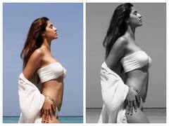 Disha Patani Pics: व्हाइट बिकिनी पहन समुद्र किनारे किलर पोज़ देती दिखीं दिशा पटानी, ग्लैमरस अंदाज़ ने बढाया इंटरनेट का पारा