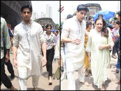 मां के साथ गणपति बप्पा के दर्शन करने लालबाग पहुंचे Sidharth Malhotra, फैंस बोले- Kiara Advani कहां हैं...'