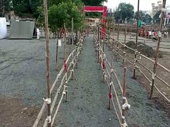 Ganesh Chaturthi 2022: औरंगाबाद जिल्हा परिषद मैदानावर गणेश विसर्जनाची तयारी सुरु आहे.