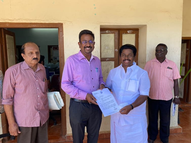 MLA gave Petition to thanjavur collector for Kumbakonam bus stand கும்பகோணத்தில் மத்திய பேருந்து நிலையம்... கலெக்டரிடம் கோரிக்கை பட்டியல் கொடுத்த எம்எல்ஏ