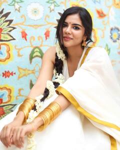 Kalyani priyadarshan : கேரளத்து புட்டு புட்டு...நடிகை கல்யாணி பிரியதர்ஷனின் ஓணம் கிளிக்ஸ்!