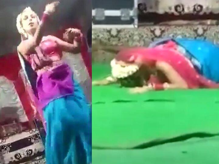 artist dancing in guise of parvati mata suddenly fell down and died by heart attack in jammu Viral Video: मां पार्वती बनकर नाच रहा था कलाकार, अचानक मंच पर हार्ट अटैक आने से मौत, देखें वीडियो