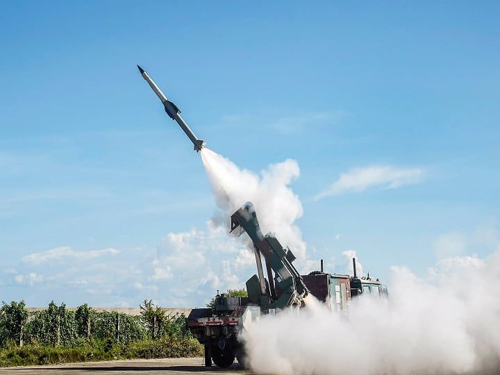 DRDO Indian Army test-fires Quick Reaction Surface to Air Missile viral video rajnath singh QRSAM Chandipur Odisha coast DRDO, Indian Army Successfully Test-Fire Quick Reaction Surface To Air Missile. Watch Video