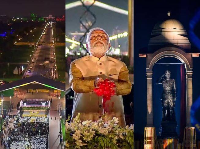 PM Modi inaugurated Central Vista Avenue and unveiled Statue of Netaji Subhas Chandra Bose at India Gate Kartavya Path : PM ਮੋਦੀ ਨੇ ਨੇਤਾ ਜੀ ਦੀ ਮੂਰਤੀ ਦਾ ਕੀਤਾ ਉਦਘਾਟਨ, Kartavya Path ਦਾ ਵੀ ਹੋਇਆ ਉਦਘਾਟਨ