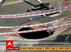 અમદાવાદમાં વગર વરસાદે ભુવા પડવાનો સીલસીલો યથાવત