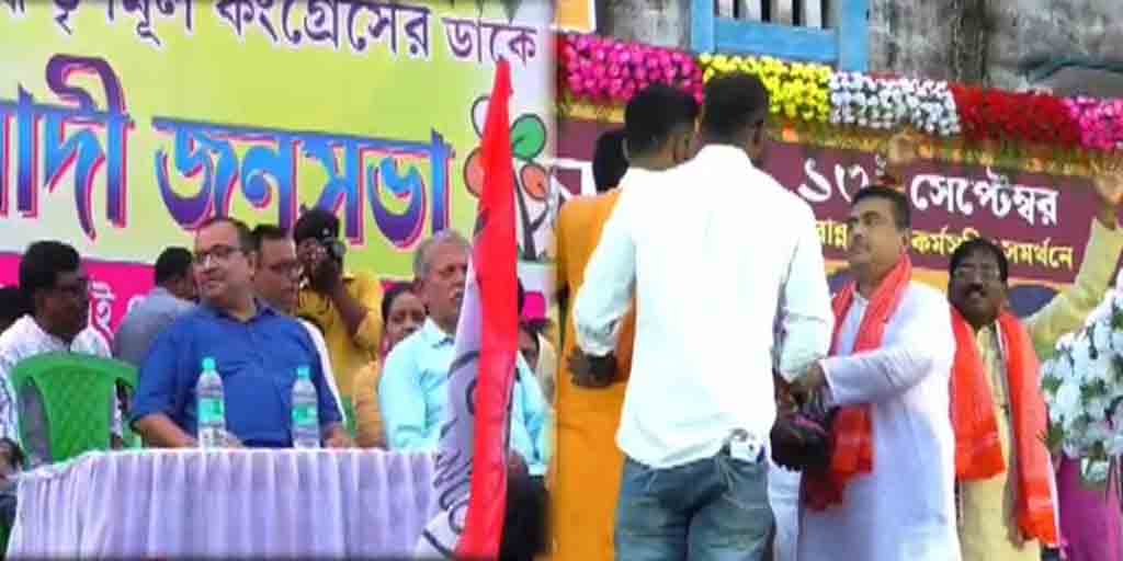 Nadia News: শুভেন্দুর সভা শেষ হতেই 'একই মঞ্চে' তৃণমূলের সভা