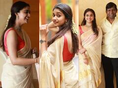 Maamannan Team Onam Celebration: ஓணம் கொண்டாட்டத்தில் ஜொலிக்கும் கீர்த்தி சுரேஷ்..!