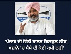 ਪੰਜਾਬ ਦੀ ਵਿੱਤੀ ਹਾਲਤ ਬਿਲਕੁਲ ਠੀਕ, ਖਜ਼ਾਨੇ 'ਚ ਪੈਸੇ ਦੀ ਕੋਈ ਕਮੀ ਨਹੀਂ: ਹਰਪਾਲ ਚੀਮਾ