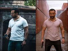 IN Pics: 'विक्रम वेधा' में दबंग पुलिसवाले बने Saif Ali Khan, गलत और ज्यादा गलत में दिखे उलझे