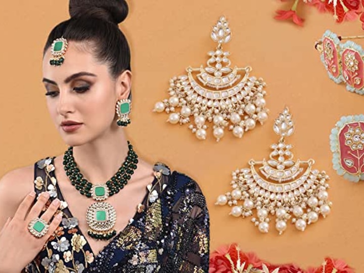 Amazon Sale On Temple Jewellery Latest Design For Sari Lehenga Jewellery  For Silk Sari | Amazon Deal: आर्टिफिशियल जूलरी पर हैरान करने वाली डील,  खरीदें 90% से ज्यादा डिस्काउंट पर!
