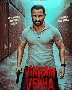 IN Pics: 'विक्रम वेधा' में दबंग पुलिसवाले बने Saif Ali Khan, गलत और ज्यादा गलत में दिखे उलझे