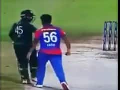 WATCH: Asif Ali Threatens Fareed Malik Raising Bat In Last-Over Thriller Between Pakistan-Afghanistan