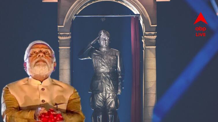 Prime Minister Narendra Modi Attacks Former Indian Rulers while Praising Netaji Subash Chandra Bose at Kartvyapath Inauguration Narendra Modi : ‘স্বাধীনতার পর নেতাজিকে ভুলিয়ে দেওয়ার চেষ্টা হয়েছে’ কর্তব্যপথের উদ্বোধনে বিস্ফোরক মোদি