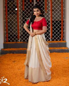 Sivaangi krish: சுந்தரி நீயும் சுந்தரன் ஞானும்...நடிகை சிவாங்கியின் ஓணம் போட்டோ ஷூட்!