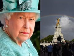 Queen Elizabeth II Death:  எலிசபெத் ராணி உயிர்பிரிந்த நேரம் வானத்தில் தோன்றிய இரட்டை வானவில்!  மக்கள் நெகிழ்ச்சி!