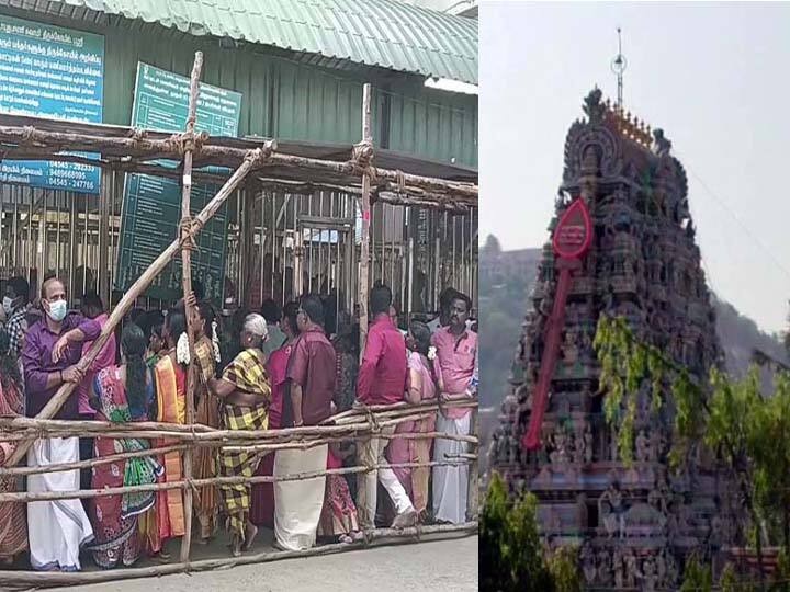 3 மணி நேரம் வரை காத்திருந்து  கேரள பக்தர்கள் பழனியில் சாமி தரிசனம்