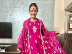 PHOTO : ‘गणपती बाप्पा मोरया!’, अभिनेत्री हिना खान लालबागच्या राजाच्या चरणी नतमस्तक