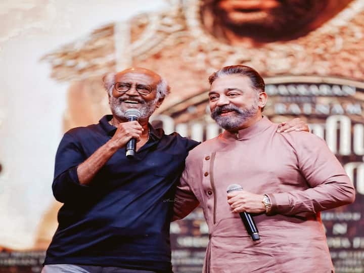 Rajini Kamal Clicks : நட்பைக் கூடக் கற்பைப் போல எண்ணுவேன் ! பொன்னியின் செல்வன் ஆடியோ வெளியீட்டு விழாவில் ரஜினி மற்றும் கமல் படங்கள் !