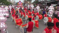 IN Pics: राजस्थान के भरतपुर में लोगों ने नम आखों से दी बप्पा को बिदाई, कहा- अबके बरस तू जल्दी आ...