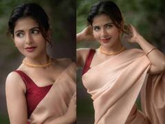 Iswarya menon :அழகோ அழகு அவள் கண்ணழகு...ஐஸ்வர்யா மேனனின் சேலை க்ளிக்ஸ்!