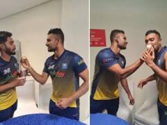 पाकिस्तान पर जीत के बाद श्रीलंकाई खिलाड़ियों ने ड्रेसिंग रूम में मनाया कप्तान दासुन शनाका का बर्थडे, वीडियो वायरल