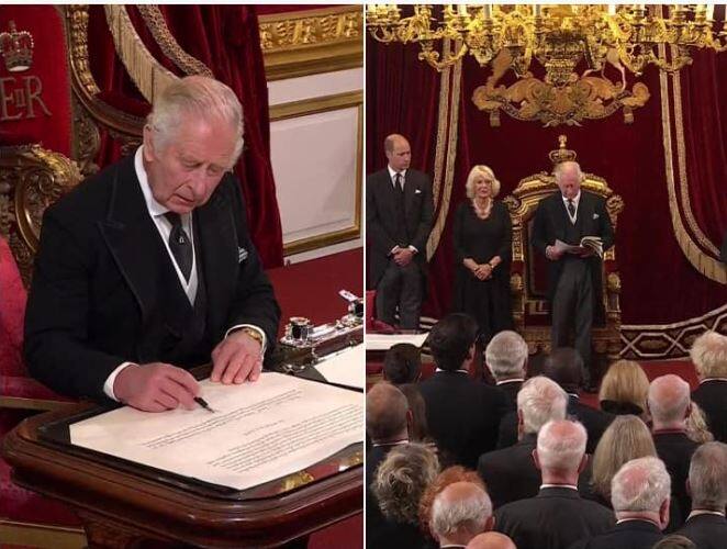 Accession Council proclaims Charles as britain New king after Queen Elizabeth ii death Britain New King : ਚਾਰਲਸ-III ਬ੍ਰਿਟੇਨ ਦੇ ਨਵੇਂ ਰਾਜਾ ਘੋਸ਼ਿਤ ਕੀਤੇ ਗਏ , ਪਤਨੀ ਨੂੰ ਮਿਲਿਆ ਕੁਈਨ ਕੰਸੋਰਟ ਦਾ ਖਿਤਾਬ