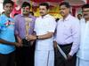 கரூரில் குறுவட்ட அளவிலான தடகளப் போட்டி -  வெற்றியாளர்களுக்கு பரிசளித்த அமைச்சர் செந்தில் பாலாஜி