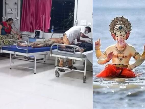 Ganesh Visarjan 2022 : गणेश विसर्जन घाटावर 11 जणांना विजेचा शॉक, जखमींमध्ये चिमुरड्यांचा समावेश, पनवेलमधील मोठी घटना