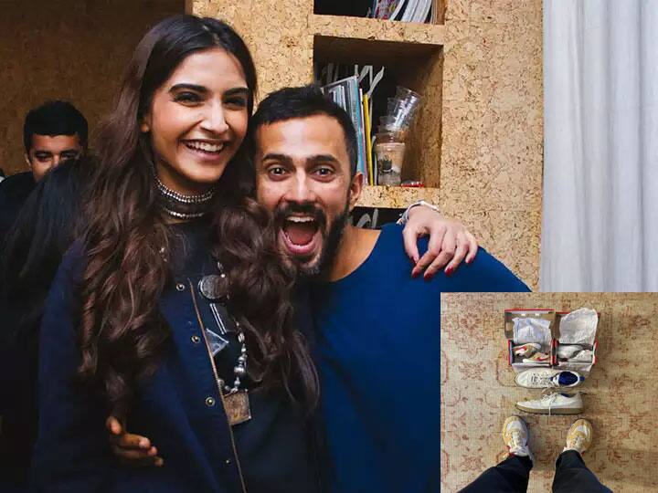 Sonam Kapoor hubby Anand Ahuja gets cute sneakers for their baby boy सोनम कपूर के पति Anand Ahuja ने बेटे के लिए खरीदे क्‍यूट स्‍नीकर्स, पोस्‍ट पर फैंस ने लुटाया प्‍यार