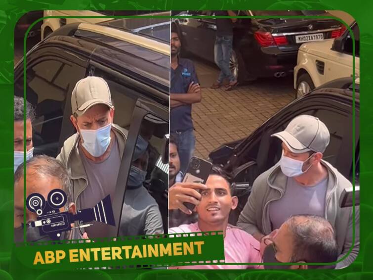 Hrithik Roshan loses his cool as a fan forcefully tries clicking a selfie Hrithik Roshan: செல்ஃபி எடுக்க முயன்ற ரசிகர்...பொறுமையை இழந்து கத்திய ரித்திக் ரோஷன்..வைரல் வீடியோ