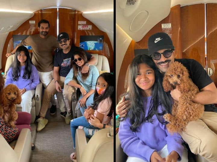 RRR Starrer Ram Charan latest pic with his family goes viral on social media Ram Charan Pics: फैमिली के साथ फुरसत के पल बिता रहे हैं राम चरण, सामने आई ये शानदार फोटो