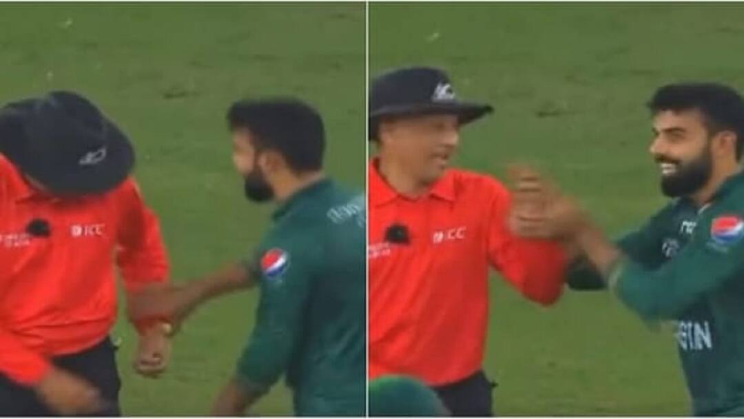 Pak vs SL, Asia Cup Final: Shadab Khan Tries To Raise Umpire's Finger After Failed DRS Call - WATCH Pakistan vs Sri Lanka Asia Cup Final: Shadab Khan Viral Video Tries To Raise Umpire's Finger After Failed DRS Call Pak vs SL, Asia Cup Final: Shadab Khan Tries To Raise Umpire's Finger After Failed DRS Call - WATCH