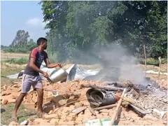 रायबरेली में पटाखा बनाने के दौरान विस्फोट में ढहा कमरा, 90 फीसदी तक जला शख्स