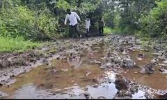 PHOTO: विश्वास ठेवा हा रस्ताच आहे? रस्ता नसल्यानं वेळेवर उपचारही मिळत नाहीत! मुंबईनजीकच्या गावातील भीषण वास्तव